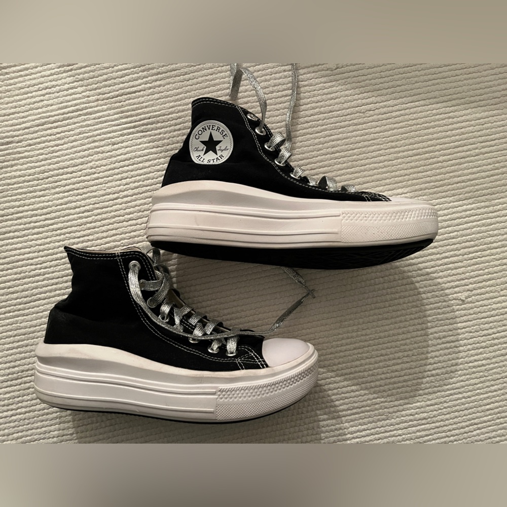 Converse Women's Chuck Taylor All Star Move Hi Black High-Top Sneakers